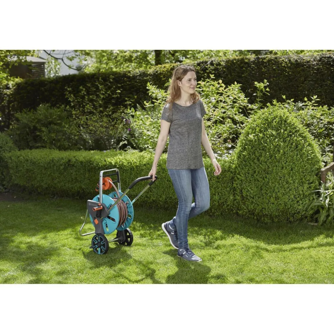 GardenaSchlauchwagen-Set AquaRoll M Easy mit Schlauch