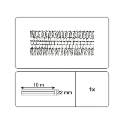 Gardinenband A 10 m weiß universal