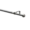 Gardinenstangen Set ausziehbar Durchmesser 16/19 mm 190-340 cm Edelstahl-Optik