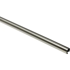 GardiniaGardinenstange Chicago mit Innenlauf Durchmesser 16 mm 120 cm Edelstahl-Optik