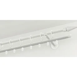 GardiniaGardinenstange Chicago mit Innenlauf Durchmesser 16 mm 120 cm weiß