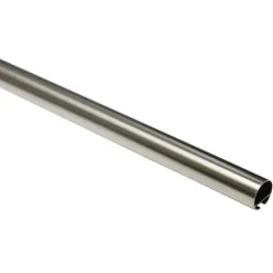 GardiniaGardinenstange Windsor mit Innenlauf Durchmesser 16 mm 200 cm Edelstahl-Optik
