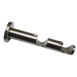 GardiniaWandträger 2-läufig für Windsor Edelstahl-Optik Durchmesser 25 mm