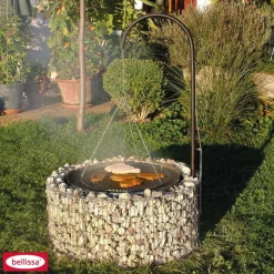 Garten-Feuerstelle mit Grill 92/72 x 40 cm