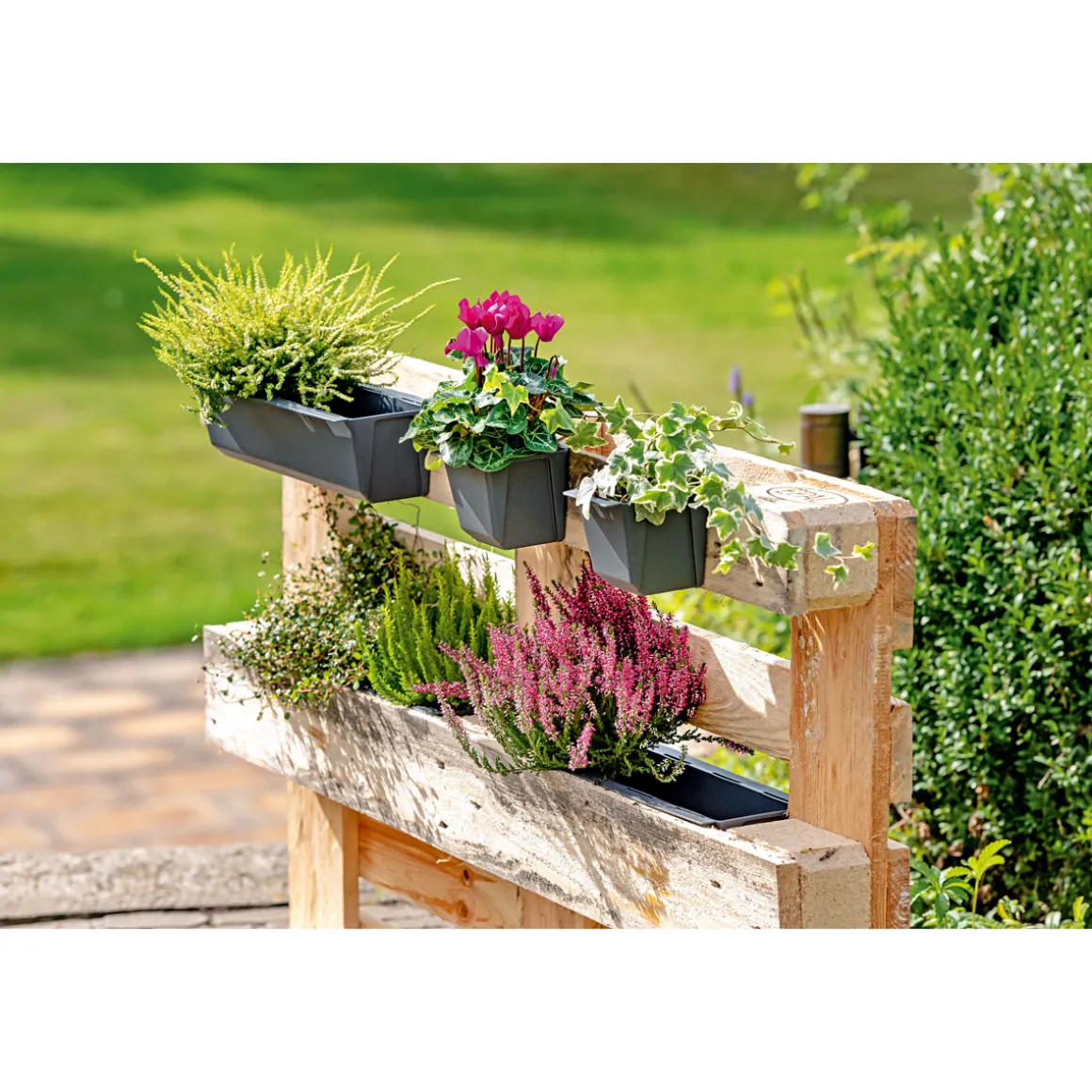 Geli Pflanzgefäß Easy 37 x 14 cm anthrazit