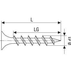 Gix Schnellbauschraube B 3,9 x 35