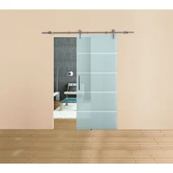 Glasschiebetür Blockstreifen 90 x 208 cm