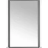 Glas-Windschutz 100 x 160 cm Aluminium Anthrazit
