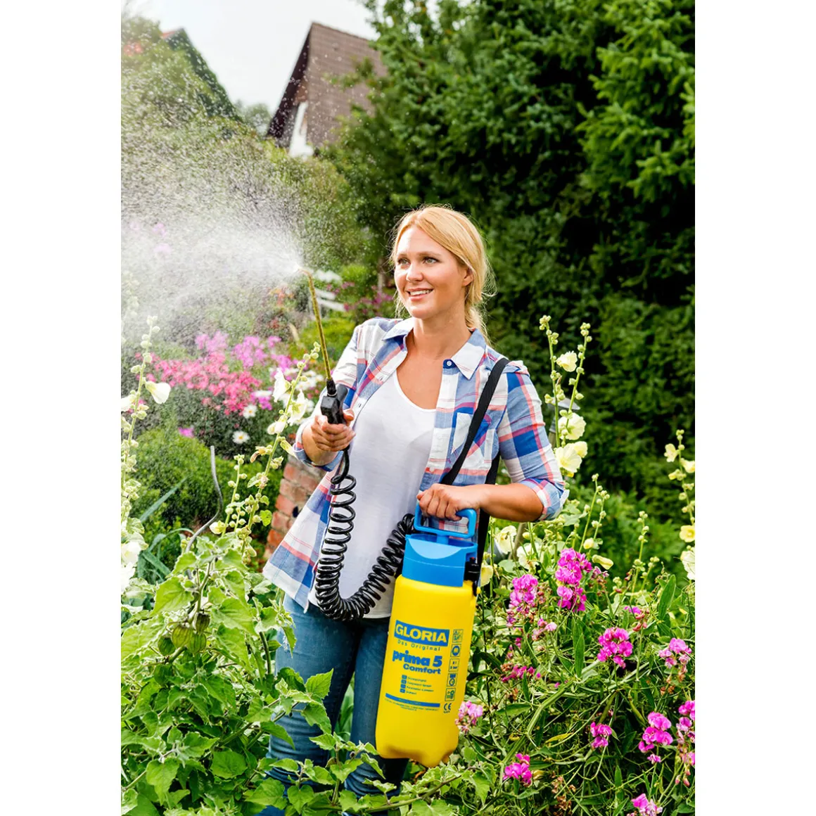 Gloria Drucksprühgerät Prima 5 Comfort 5 L inkl 2,5m Spiralschlauch