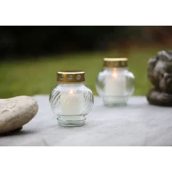 Grablampe IGLESIA_C aus Glas mit Brenner