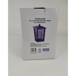 Grablaterne Metall schwarz