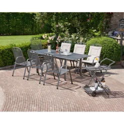 Greemotion Testrut Gartentisch Toulouse ca 140 x 72 x 90 cm