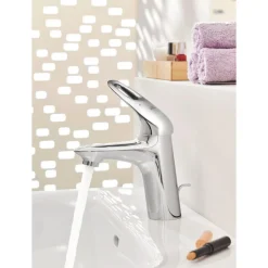 Grohe Einhand-Waschtischbatterie Eurostyle S-Size Hebel offen chrom