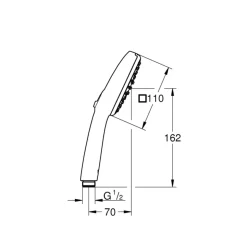 Grohe Handbrause Vitalio Comfort 110 2 Strahlarten