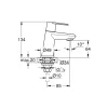 Grohe Standventil Eurodisc Cosmopolitan chrom Durchmesser 4,9 x 13,4 cm
