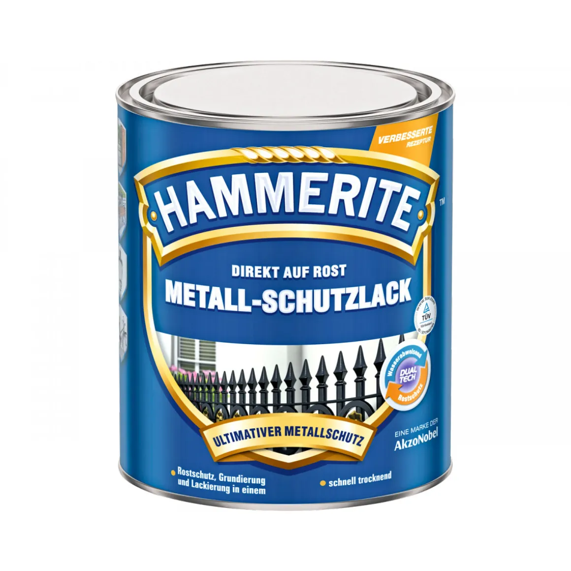 Hammerite Metallschutzlack hellgrau 750 ml