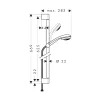 Hansgrohe Brauseset Vario mit Brausestange 65 cm
