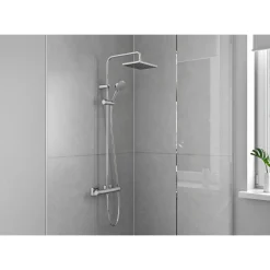 Hansgrohe Duschsystem Vernis Shape mit Thermostat chrom