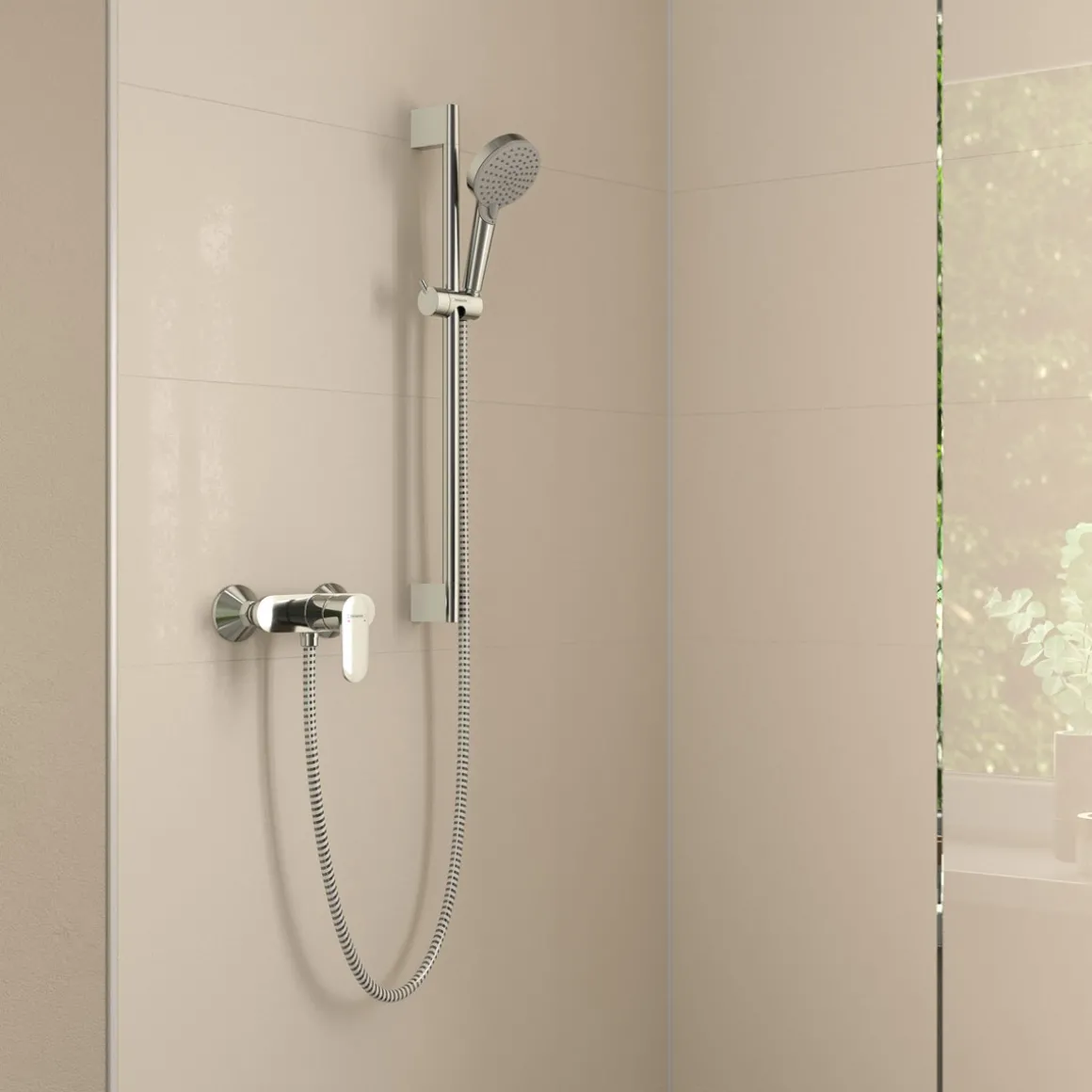 Hansgrohe Einhebel-Brausemischer Vernis Blend Aufputz chrom