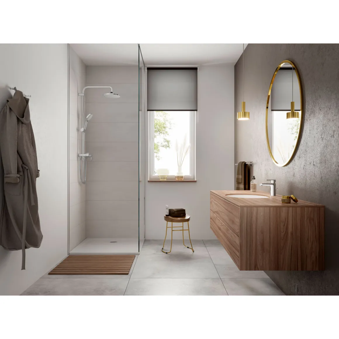 Hansgrohe Einhebel-Brausemischer Vernis Blend Aufputz chrom