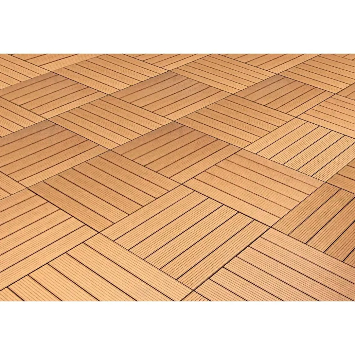 Hartmann WPC-Klickfliese braun 60 x 60 cm