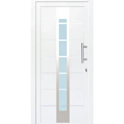 Haustür Kunststoff T84 weiß 100 x 210 cm Anschlag rechts