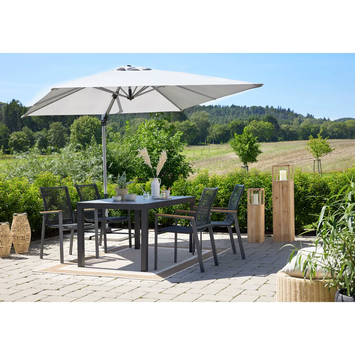 Haveson Ampelschirm Catania Square 270 x 270 cm