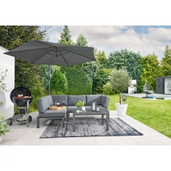 Haveson Ampelschirm Salerno 300 cm anthrazit