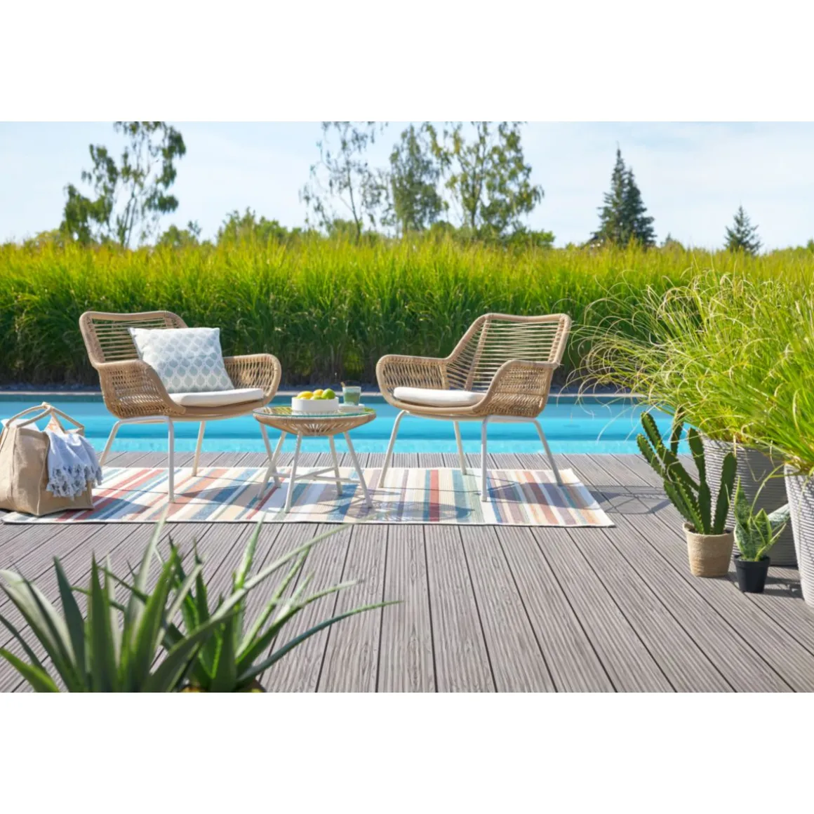 Haveson Balkon-Set Vicenza 3-teilig