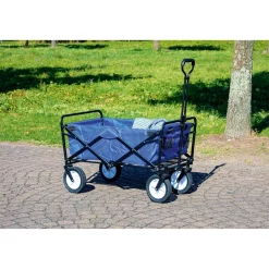 Haveson Bollerwagen faltbar 89 x 59 x 48 cm blau