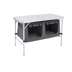 Haveson Camping-Tisch mit Ablagefächern