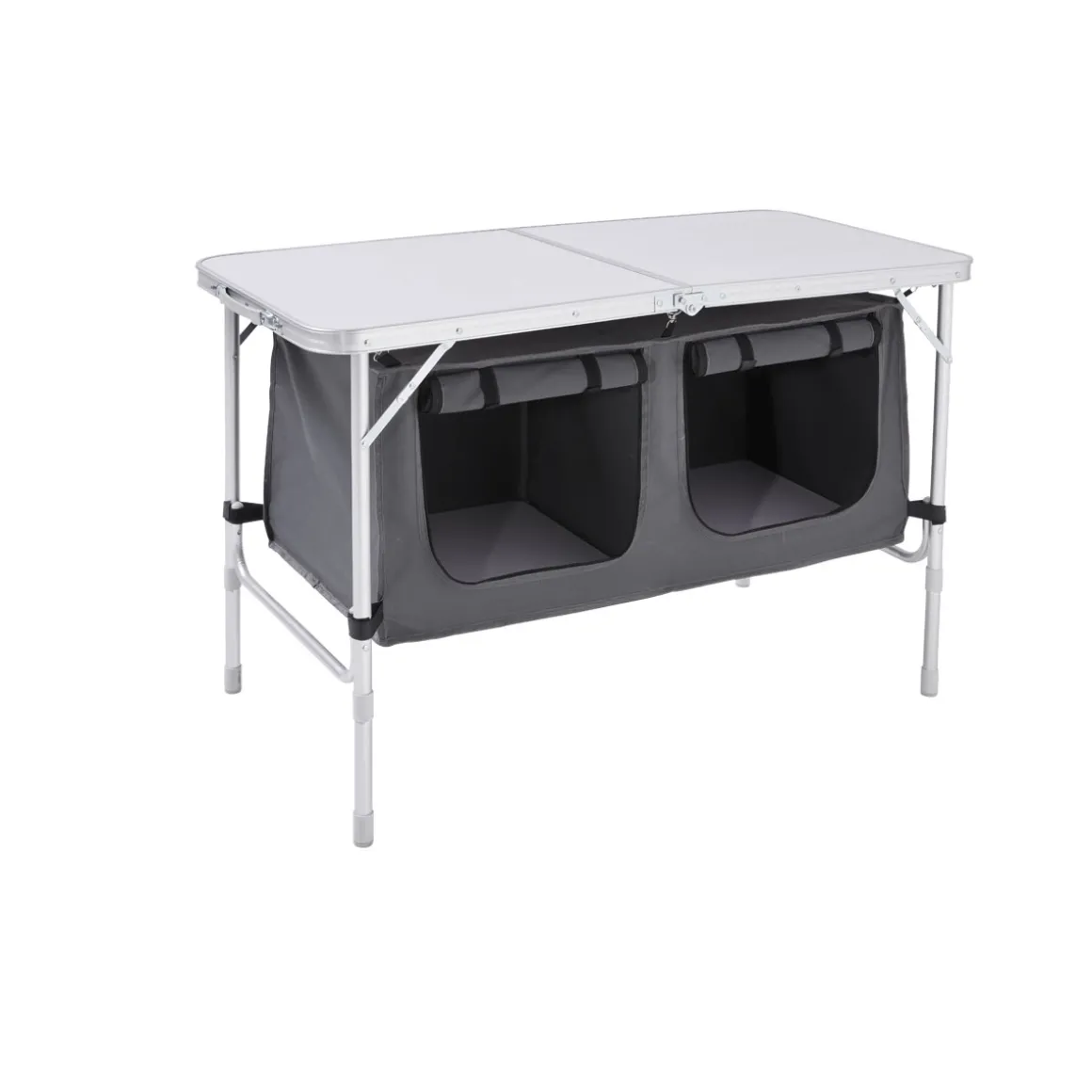 Haveson Camping-Tisch mit Ablagefächern