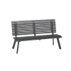 Haveson Gartenbank Halmstad anthrazit 150 x 89 x 63 cm
