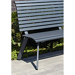 Haveson Gartenbank Halmstad anthrazit 150 x 89 x 63 cm