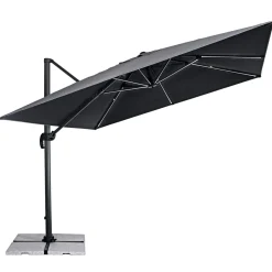 Haveson LED-Ampelschirm Cremona 300 x 300 cm anthrazit