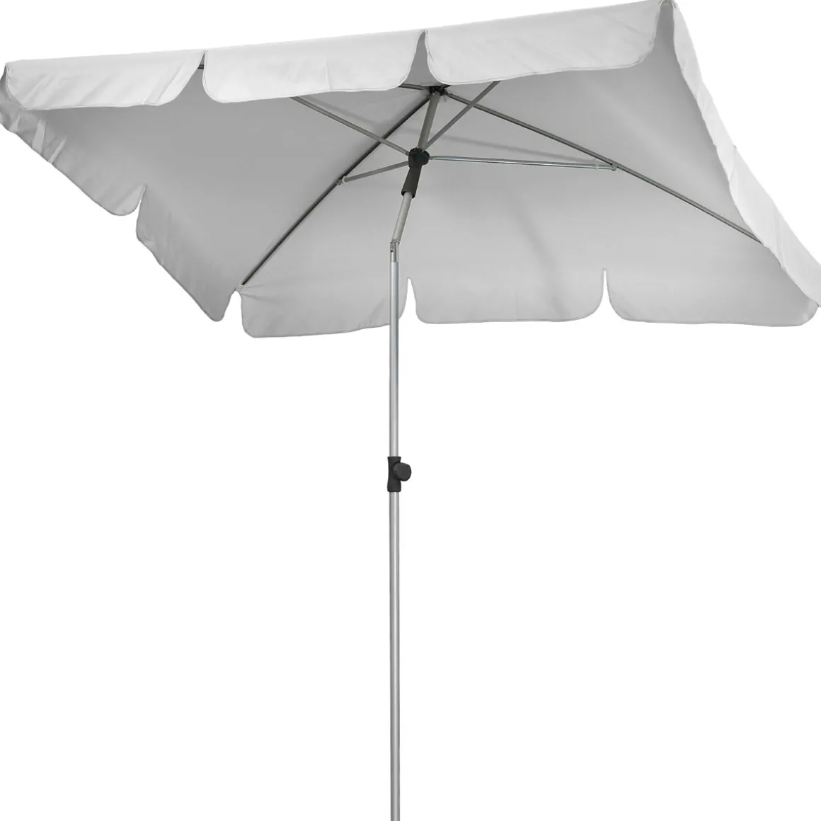 Haveson Marktschirm Udine silber-grau 210 x 140 cm