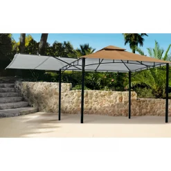 Haveson Pavillon cappuccinofarben 330 x 330 cm