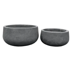 Haveson Pflanzgefäßserie Wiped Grey