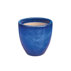Haveson Pflanztopf Bern II Durchmesser 21 x 20 cm blau glasiert