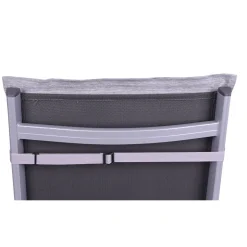 Haveson Sitzauflage Hochlehner 118x48x4cm hellgrau