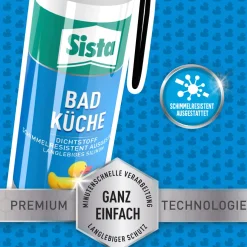 Henkel Sista Silikon Bad und Küche 100 ml weiß