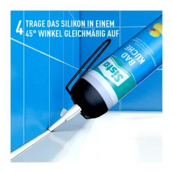 Henkel Sista Silikon Bad und Küche 100 ml weiß