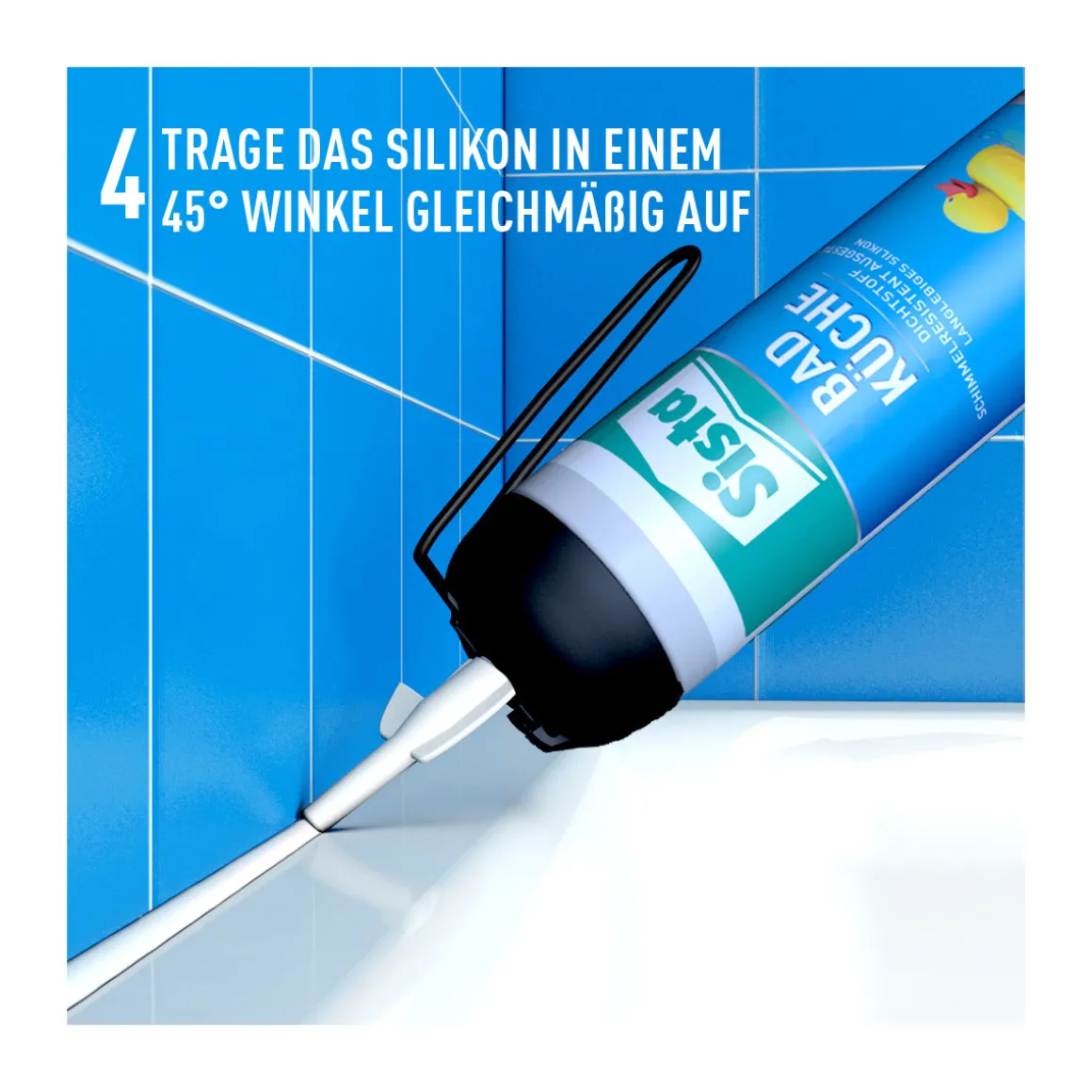 Henkel Sista Silikon Bad und Küche 100 ml weiß