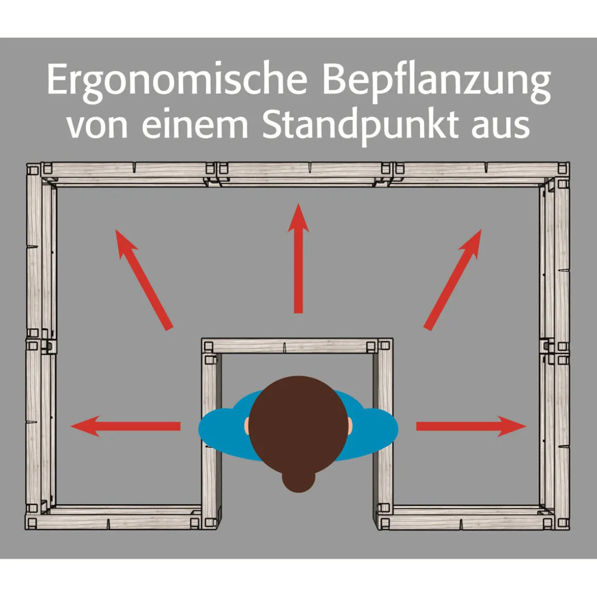 Hochbeet Timber Ergoline 185 x 125 x 40 cm