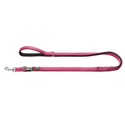 Hunter Führleine Neopren himbeer-schwarz 200 x 1,5 cm