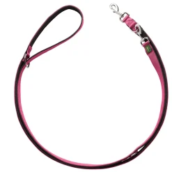 Hunter Führleine Neopren himbeer-schwarz 200 x 1,5 cm