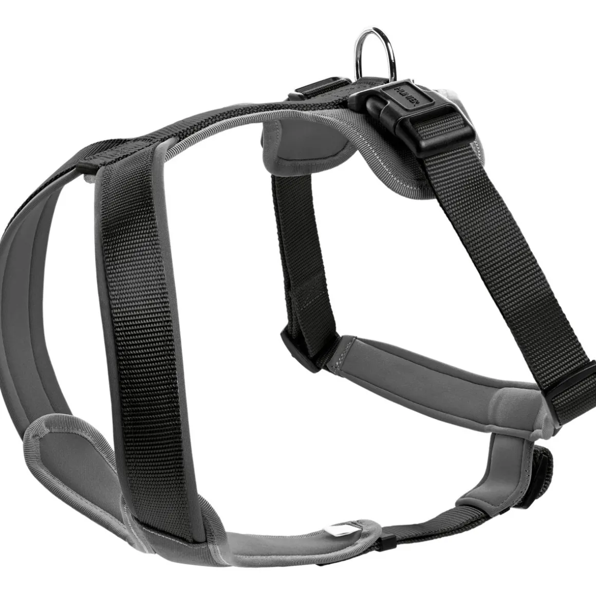 Hunter Hundegeschirr Neopren schwarz-grau Größe XS