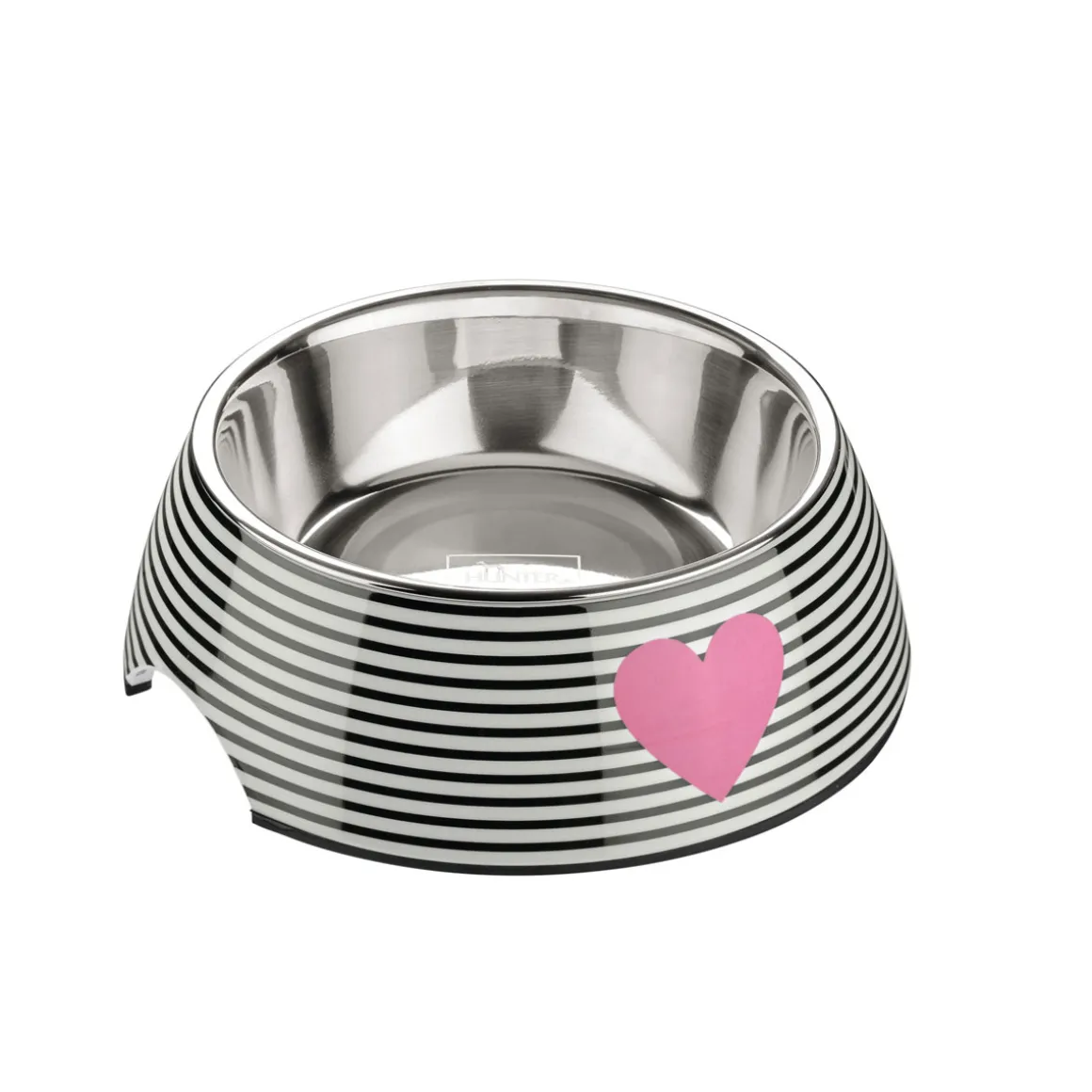 Hunter Melamin-Napf Biri weiß-schwarz 160 ml