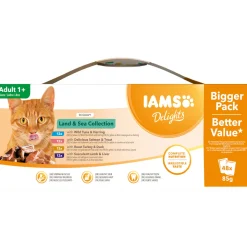 IAMS Nassfutter Delights Erwachsen Mix in Gelee 48 x 85 g