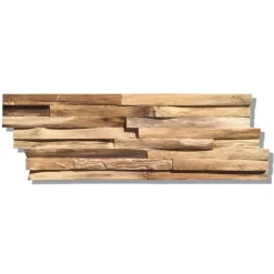 Indo Teak Paneel Natur, Inhalt 10 Stueck500x200x10-20 mm